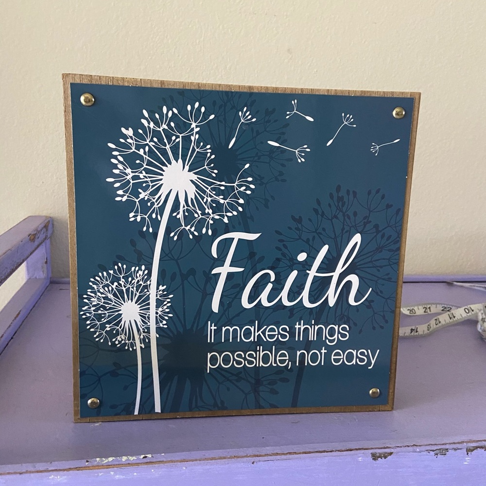 Decor - Faith Plaque